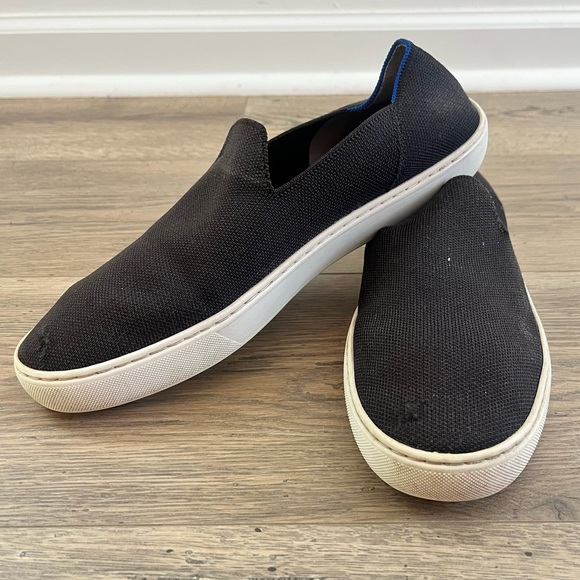 Rothy's The Sneaker in Black Womens Size 12 Slip-On Washable Sneaker - Picture 3 of 7